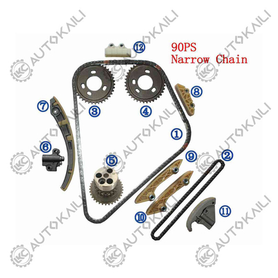 प्लास्टिक PA66 / PA46 टाइमिंग चेन किट Mondeo Mk III (B5Y) DI / TDDi / TDCi 2.0 00-03 के लिए