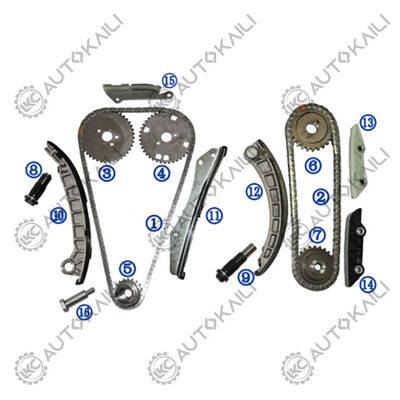 प्लास्टिक PA66 / PA46 टाइमिंग चेन किट के लिए MITSUBISHI EURO V FUSO पेट्रोल 4P10 3.0L 11-