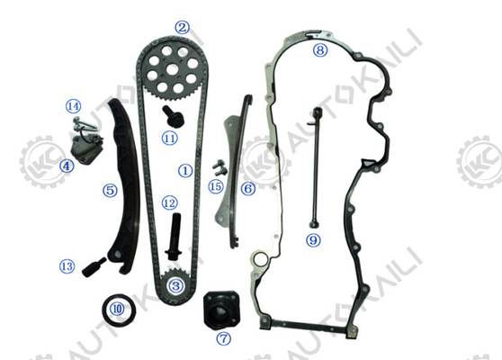 ओपेल/वोक्सहॉल एगिला Z 13 DT / Z 13 DTJ 1248CC 03.8- ASTRA H / Mk V Z 13 DTH 1248CC 04.1-09 के लिए आयरन टाइमिंग चेन किट।5