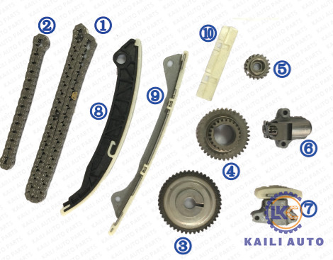 निसान क्यूब जूक MR20DE 9 * 162L 13028-ET000 के लिए 13028-ET000 टाइमिंग चेन किट