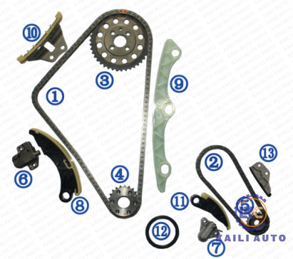 MAZDA MAZDA 3 स्काई एक्टिव 6 GH MZR-CD स्काई एक्टिव CX-7 स्काई डीजल 2.2L 13-16 R2AA-12-231 112L के लिए टाइमिंग चेन किट