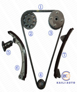 टोयोटा सेलिका कोरोला टाइमिंग चेन किट VVT इंजन T22 ZZT23 E12U 1.8L 13506-22030 130L के साथ